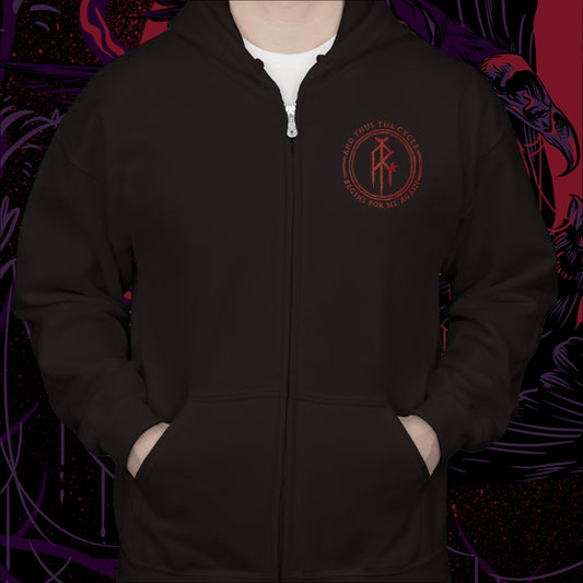"Dueling Ravens" Zip-Up Hoodie