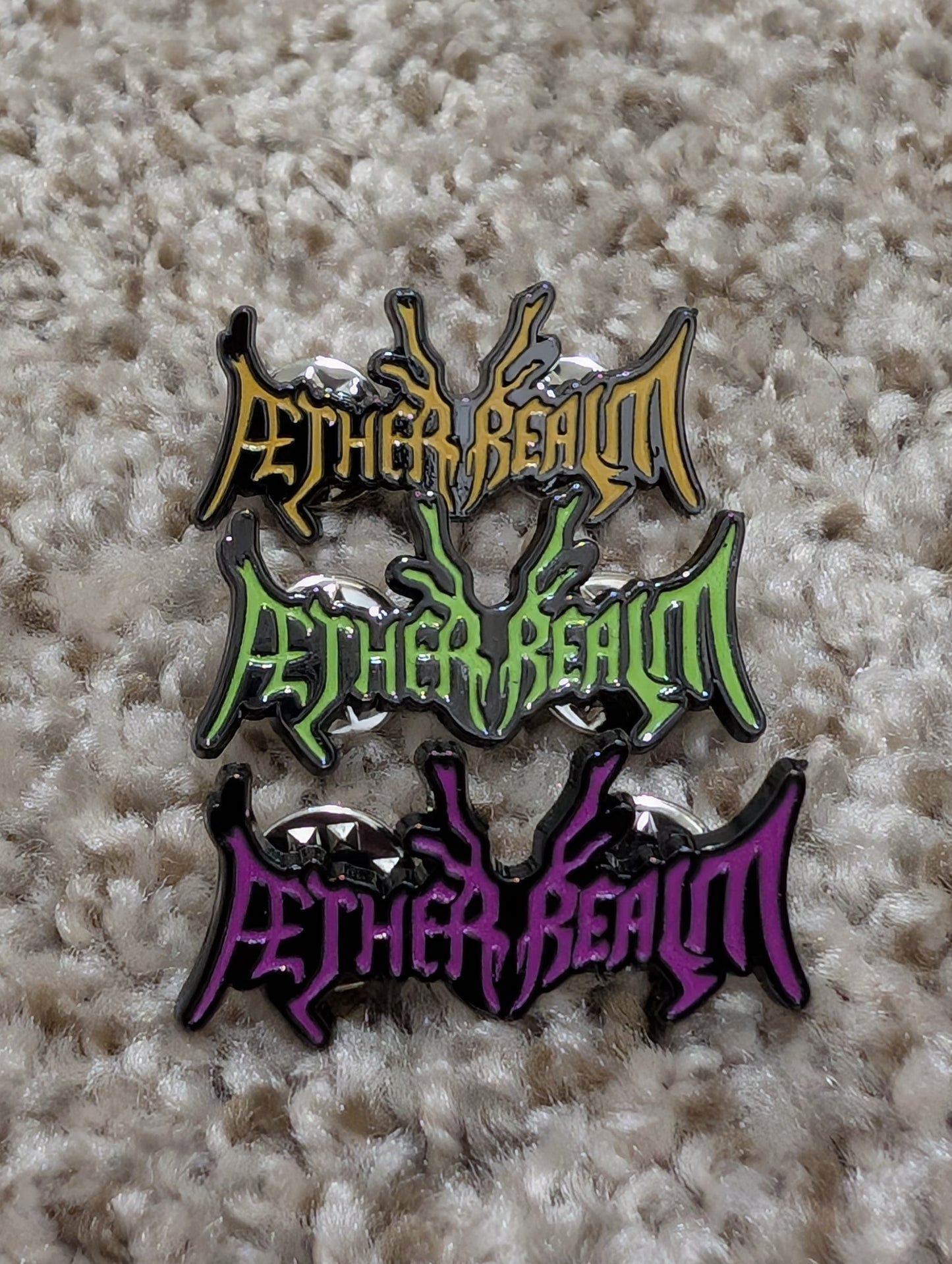 "Logo" Enamel Pin in 3 Colors