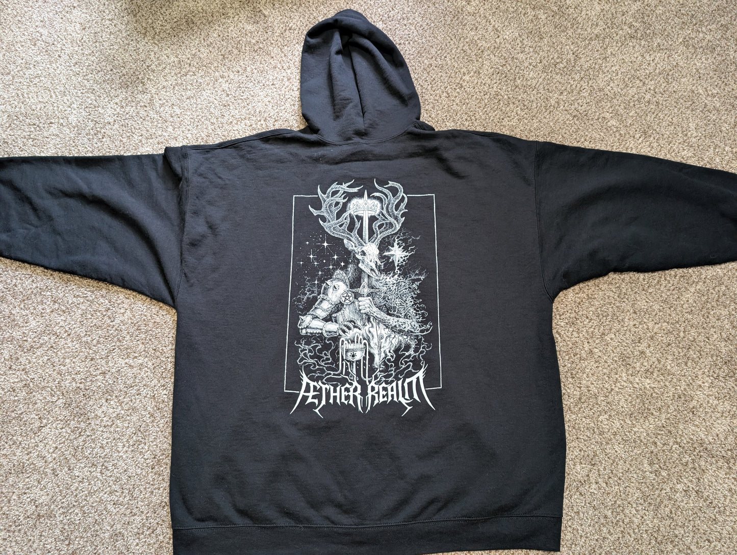 "Deer Knight" Zip-Up Hoodie