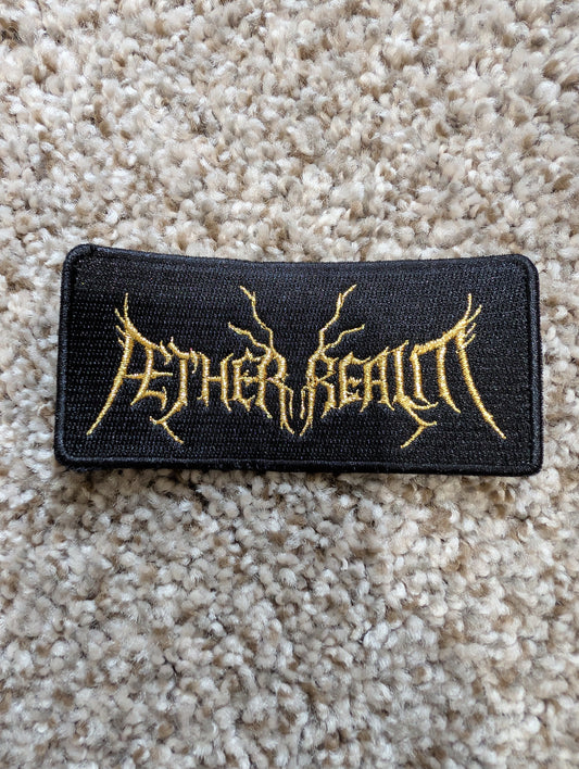 Gold Embroidered "Logo" Patch