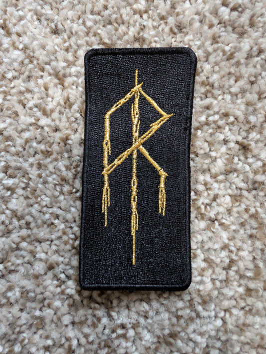 Gold Embroidered "Rune" Patch